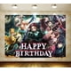 thumbnail image 1 of Decoraciones de fiesta de cumpleaños de Anime Demon Slayer, vajilla de globo, taza de papel, placa, pegatina, No Yaiba Kimetsu, suministros para fiesta de cumpleaños, 1 of 4