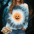 thumbnail image 2 of Towmus Halloween Sweatshirts for Women Fall Graphic Print Long Sleeve Crewneck Pullover Sweatshirt, 2 of 4