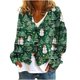 thumbnail image 2 of Puntoco Chaqueta Informal Con Botones Y Estampado Navideño Para Mujer, 2 of 5