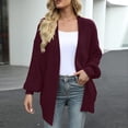 thumbnail image 6 of Oversized Cardigan Sweaters for Women Long Sleeve Chunky Knit Fall Sweater Outwear with Pockets, 6 of 8
