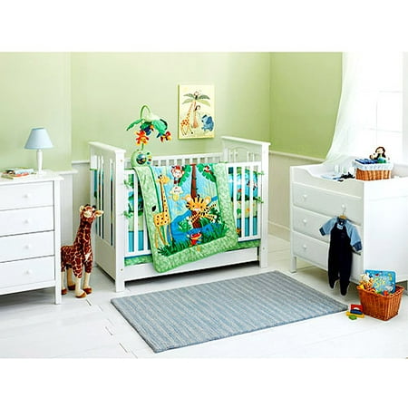 Fisher Price Rain Forest 4 Piece Crib Bedding Set Fisher Price Rain Forest 4 Piece Crib Bedding Set
