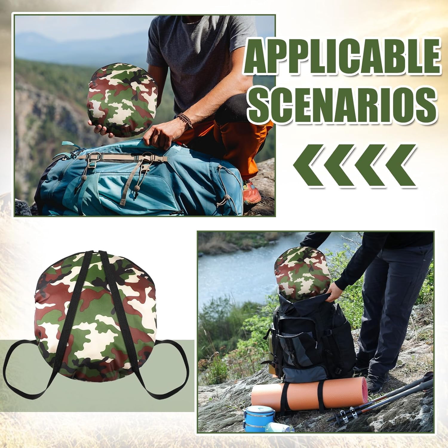 Breling Bivy Sack Waterproof Single Person Pop up Bivy Bag Cover Tent Sleeping Cover with Head Lightweight Warm Tent Windproof Anti Mosquito for Camping Hiking Backpacking Hunting Outdoor Survival