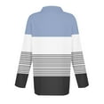 thumbnail image 5 of Ayolanni Blue Women Tunic Tops Striped Long Sleeve Collared Pullover Polos Womens Tee Shirts XL, 5 of 5