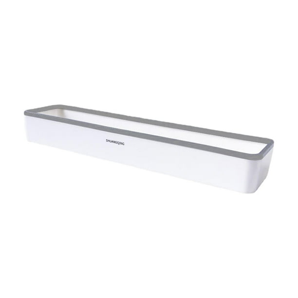 Estante de pared para cocina, estantes flotantes para montar en la pared, superficie lisa, sin perforaciones, estante de almacenamiento grande sobre gris mayimx estante de pared