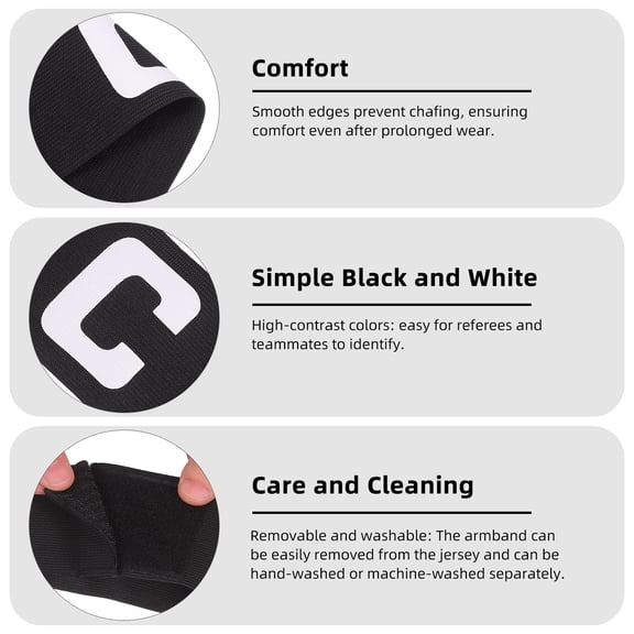 Adjustable Soccer Captain Armband 1pc Football Team Captain Arm Band for Men Women Kids Random Color