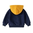 thumbnail image 6 of Edvintorg Boys Hoodie Long Sleeve Casual Pullover Top Half Zip Hooded Sweatshirt with Pocket Clothes for Boys Size 3-12, 6 of 9