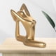 thumbnail image 3 of 2 Unids Meditación Yoga Pose Estatua Estatuilla Decoración Del Hogar Resina Pequeña Yoga Escultura para Estante Oficina Habitación Espiritual Gabinete Color Dorado estilo 4 Sunnimix Figura de estatua de postura de yoga, 3 of 8