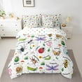 thumbnail image 2 of Erosebridal Cartoon Insects Bedding Full Size, Cute Wildlife Bed in a Bag Full size, Cartoon Animal Decor, Reversible, 2 of 5