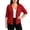 Wine, variant on Plus Size Women's Open Front Shrugs 3/4 Sleeve Soft Cardigan Solid Color Dressy Casual Everyday Coat White Blazer Dress 4XL