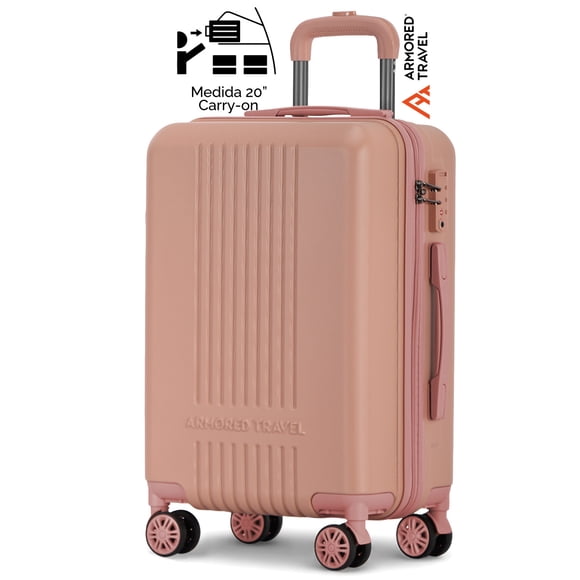 Maleta de viaje Carry-on de mano cabina 20” 10 kg ABS doble calibre TSA LOCK Glamour Armored Travel