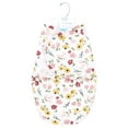 thumbnail image 2 of Hudson Baby Infant Girl Plush Faux Fur Swaddle Wrap, Soft Painted Floral, 0-3 Months, 2 of 2