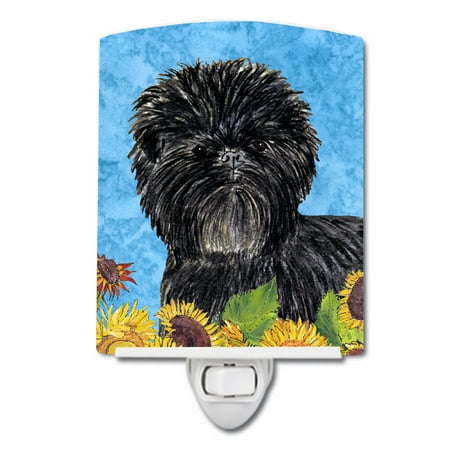 

Caroline s Treasures SS4144CNL Affenpinscher in Summer Flowers Ceramic Night Light 6x4x3 multicolor