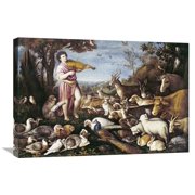 Global Gallery Leandro Da Ponte,Orpheus Charming The Animals Stretched Canvas Artwork