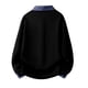 thumbnail image 4 of pstuiky hombres de manga larga, Sudadera con capucha informal de manga larga con solapa y bloques de color para hombre Tops de hombre m, 4 of 7