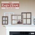 thumbnail image 3 of Ilyapa Window Frame Wall Decor 2 Pack - Large 18x22 Inch Rustic Gray Wood Window Pane Country Farmhouse Decorations, 3 of 7