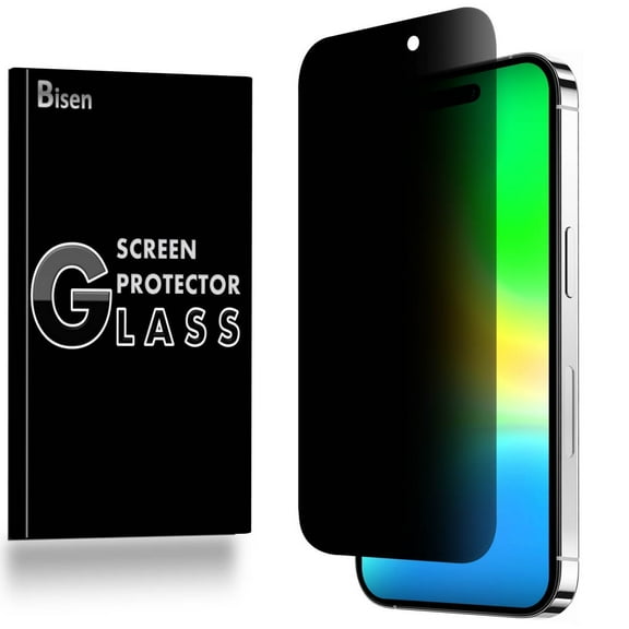 Fit For iPhone 15 Plus [BISEN] Privacy Anti-Spy Tempered Glass Screen Protector, Anti-Scratch, Anti-Shock, Shatterproof