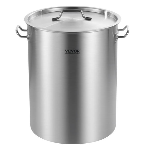 STAWAY 36QT Stockpot - Heavy Duty Stainless Steel Cooking Pot with Lid, Basket & Durable Handles for Steaming, Boiling, Frying - Ideal for Family Gatherings & Restaurants