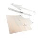 thumbnail image 4 of Delantal de trabajo de PU a la moda para hombres y mujeres, delantal de cocina con correas ajustables, delantal impermeable para barbacoa, hornear, ca Blanco, 4 of 9