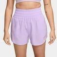 thumbnail image 2 of Nike One Shorts Womens XS Lilac Bloom Dri-FIT Brief-Lined Ultra High-Waist SRT94, 2 of 6