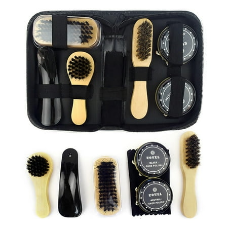 

Shoe Care Kit for Shoes Polish Travel Size Shoe Cleaning Tools Leather Shoe Shine Kit Black