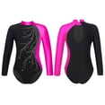thumbnail image 5 of CHICTRY Ballet Dance Outfit Kids Girls Long Sleeve Gymnastics Leotard Dancewear Yoga Unitard Jumpsuit, 5 of 6