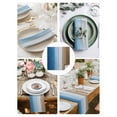 thumbnail image 4 of Cloth Napkins 1 Piece - 20x20 Inches, Blue Brown Washable Reusable Table Napkins, Gradient Wood Grain Farmhouse Country Soft & Absortbent Dining Napkin for Party Wedding Hotel Restaurant, 4 of 8