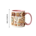 thumbnail image 3 of AZXY 17oz Large Capacity Ceramic Coffee Mug, Cute 3D Embossed Painter Pattern Tea Cup, Microwave & Dishwasher Safe Drinking Mug, Ergonomic Handle for Home Office Use, Ideal for Latte & Hot Beverages, 3 of 6