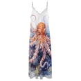thumbnail image 4 of Octopus in The Mysterious Ocean Sleeveless Dress Women's Luxury Party Dress Birthday Dresses for Women, 4 of 7