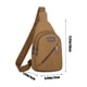 thumbnail image 3 of Bolsa de Pecho de Lona Gruesa Zkr250806643 | Bandolera Cruzada para Exteriores para Hombre y Mujer | Bandolera Multiusos de Gran Capacidad para Senderismo con Correa Ajustable y Bolsillos Frontales c, 3 of 6