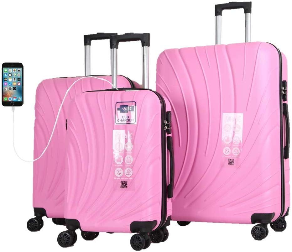 luggage set with charger