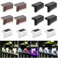 thumbnail image 5 of 4 Pack Solar Deck Lights Led Solar Step Lights Waterproof Fence Lights For Outdoor Steps Fence, 5 of 5