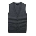 thumbnail image 2 of Gioberti Mens V-Neck Button Down Knitted Cardigan Vest, 2 of 4