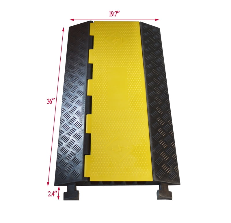 INTBUYING 5outdoor Rubber Electrical Cord Cable Cover/Wire Protector/Covers Extension 38.4"*19.