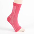 thumbnail image 1 of Ankle Brace for Women & Men, Plantar Fasciitis Relief for Ankle Compression Sleeve w/Ankle Support Strap, Tendonitis, Sprain & Heel Protector, Heel Wrap for Heel Pain (A Pair /Red/L-XL), 1 of 6