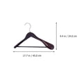 thumbnail image 2 of STRANDCHIC 6Pack Wooden Dark Red Hanger with Anti-Slip Round Hook for Clothes Storage and Space Maximizing Home Use, 2 of 8