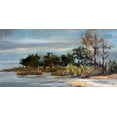 thumbnail image 2 of Hallock, Carol 18x11 Gold Ornate Wood Framed with Double Matting Museum Art Print Titled - Winter Beach, 2 of 4