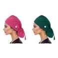 thumbnail image 1 of (2-Pack) Kcodviy and Womens with Sweatband Hat Storage for Baseball Caps Hanging Mens for Cap Hat Coolest Hats in The World with Buttons Scrub Bouffant Baseball Caps for S Baseball Caps, 1 of 3