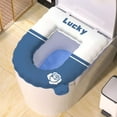 thumbnail image 4 of Four Season Toilet Seat Cushion,Warm Washable EVA Cushion,Soft Quality,Universal for Round Rectangular Seats,High Elasticity,Easy to Install Clean,Full Surround Design,Household Toilet Seat Cover, 4 of 6