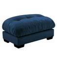 thumbnail image 3 of FFH Ottoman for Sectional Sofa, Cloud Footrest for Couch, Velvet Dark Blue, 3 of 5