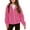 01-Hot Pink, variant on Atogsazn Kids Girls Fuzzy Jackets Children Zip Up Long Sleeve Hooded Jackets Winter Warm Clothes Outerwear 01-Hot Pink 7-8 Years Fashion