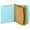 Blue, variant on Staples Recycled Pressboard Classification Folder 2-Dividers 2 1/2" Expansion Letter Size Brick Red