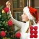 thumbnail image 1 of Juego de 6 bolas de espuma de lana para árbol de Navidad, adornos navideños para árbol de Navidad, juego de bolas de espuma de lana para fiesta., 1 of 5