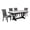 Gray, variant on Bowery Hill Weathered Gray Wood 5pc Dining Set with Gray Chairs