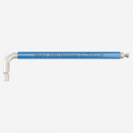 

Wera 022858 Multicolor Hex-Plus Stainless L-key with Ball End 3/8 x 224mm (Blue)