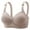 Gray, variant on DPTALR Womens Dailywear Bars Embroidered Glossy Comfortable Breathable Bra Underwear No Rims