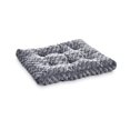 thumbnail image 1 of Cama de felpa para mascotas y jaula para perro, tamaño mediano, 35 x 23 x 3 pulgadas, espiral gris, 1 of 4