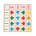 thumbnail image 2 of Juguetes Sensoriales de Madera Montessori, Rompecabezas de Pensamiento, Juego de Dirección Temprana Infantil Multifuncional, Color Cog Sunnimix Tablero sensorial a juego, 2 of 8
