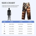 thumbnail image 4 of Sigee Deer American Flag Vintage print Men's Pajama Pants Lounge Sleep Bottoms with Elastic Waistband and Pockets-Medium, 4 of 6