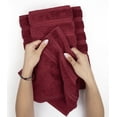 thumbnail image 4 of American Soft Linen 6 Piece Towel Set, 100% Cotton Turkish Towels, Bordeaux Red, 4 of 9