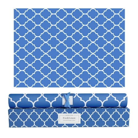 Merriton Scented Drawer Liners, Fresh Scent Paper Liners for Cabinet Drawers, Dresser Shelf, Linen Closet, Perfect for Kitchen, Bathroom, Vanity (6 Sheets) (Fresh Linen)